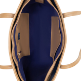 Two-Tone Navy Tote Bag