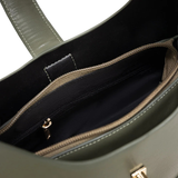 Structured Olive Green Hobo Handbag