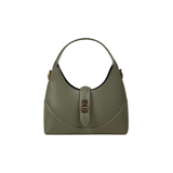 Structured Olive Green Hobo Handbag